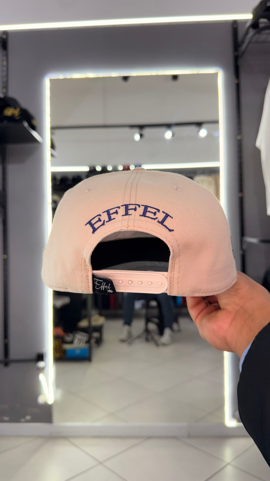 Boné Effel Number One Bege
