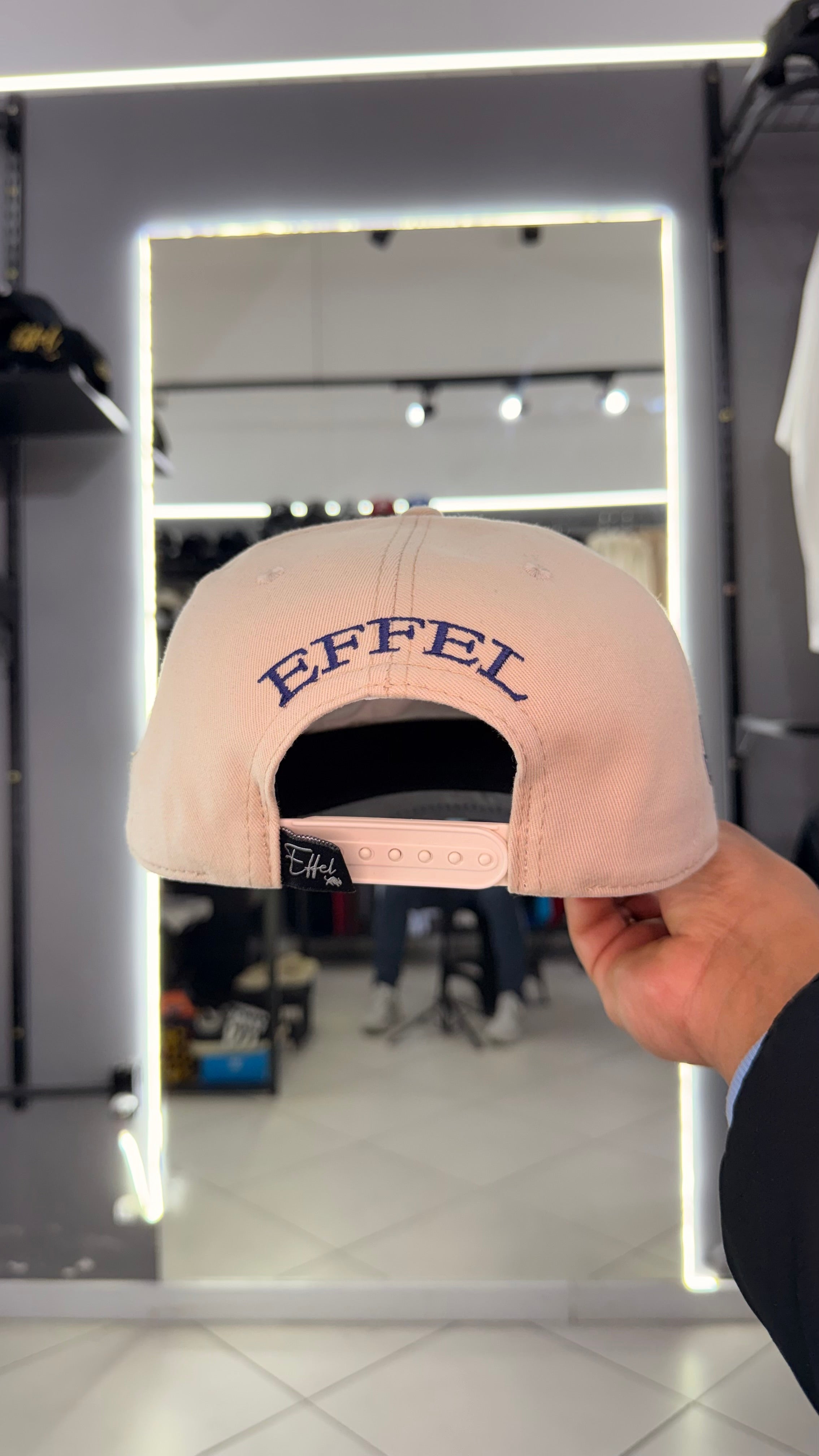 Boné Effel Number One Bege