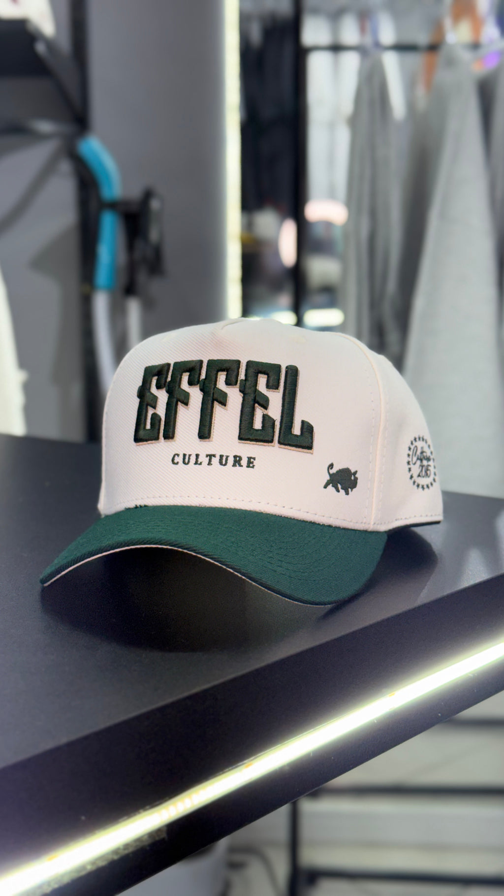 Boné Effel Offwhite/Verde