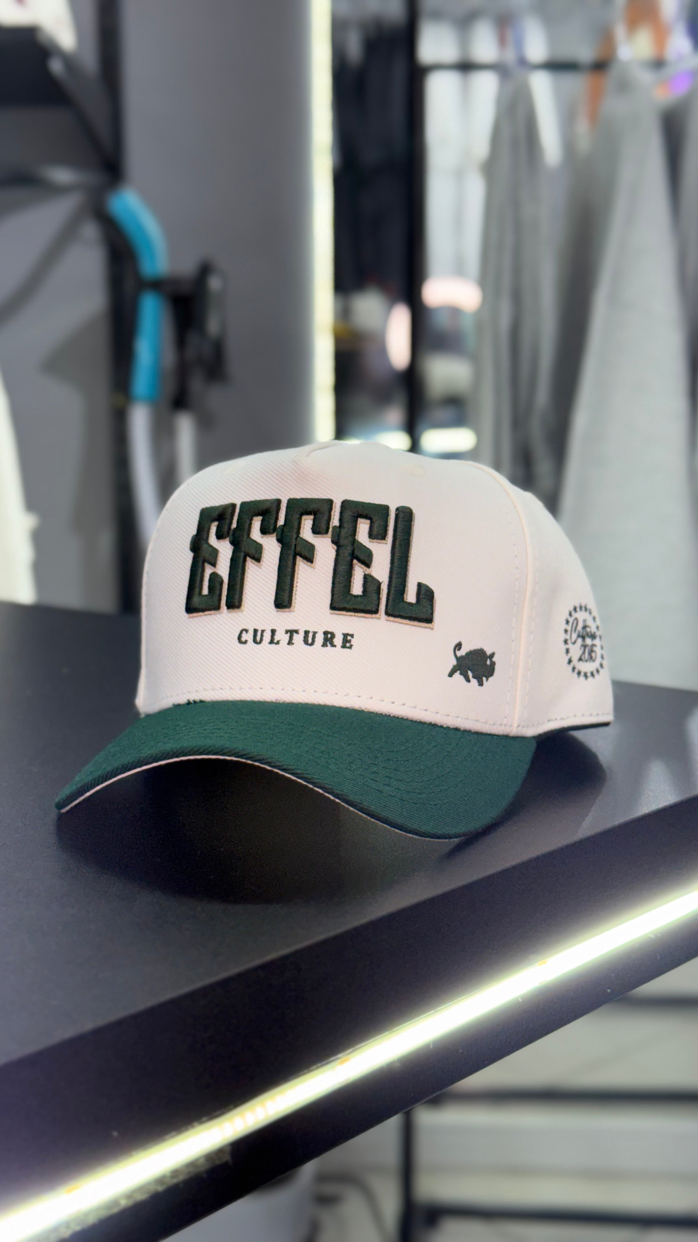 Boné Effel Offwhite/Verde