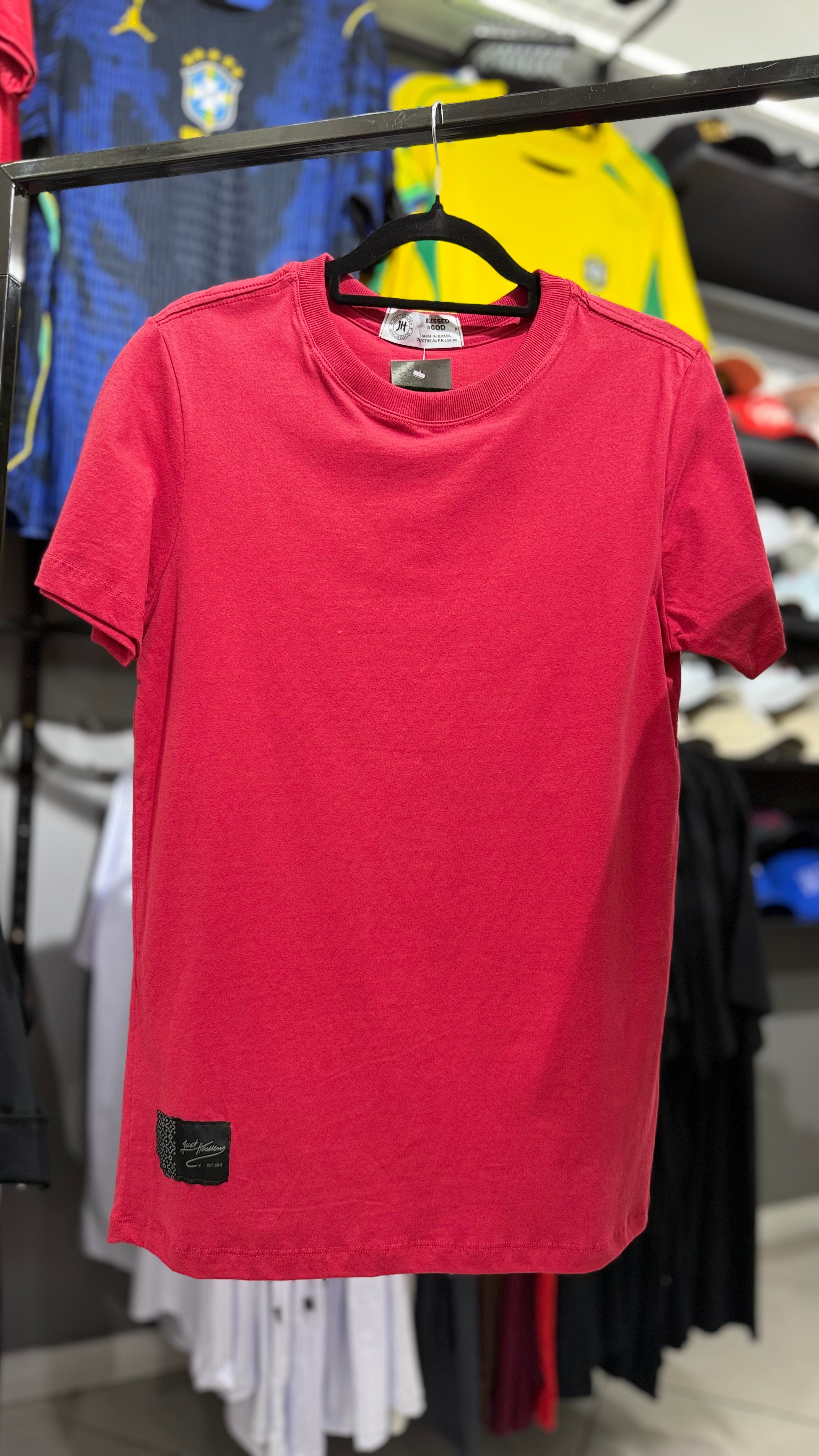 Camiseta Básica Lisa #Vermelho