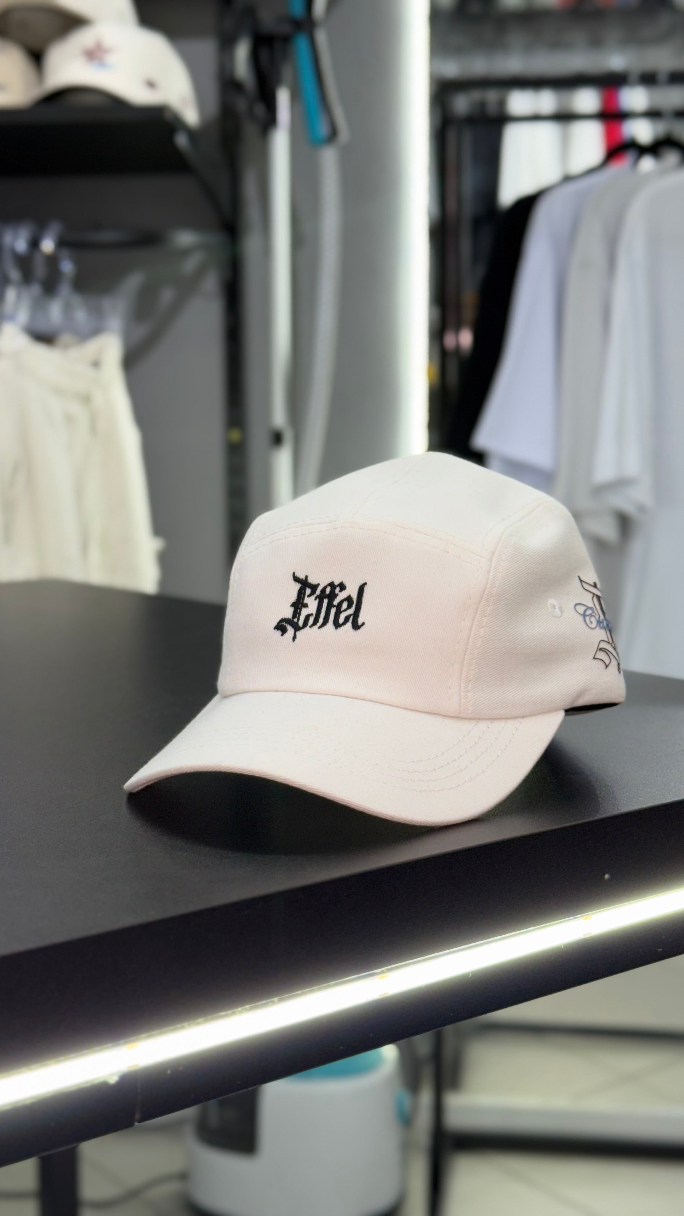 Boné Effel 5 Panel Sarja Branco