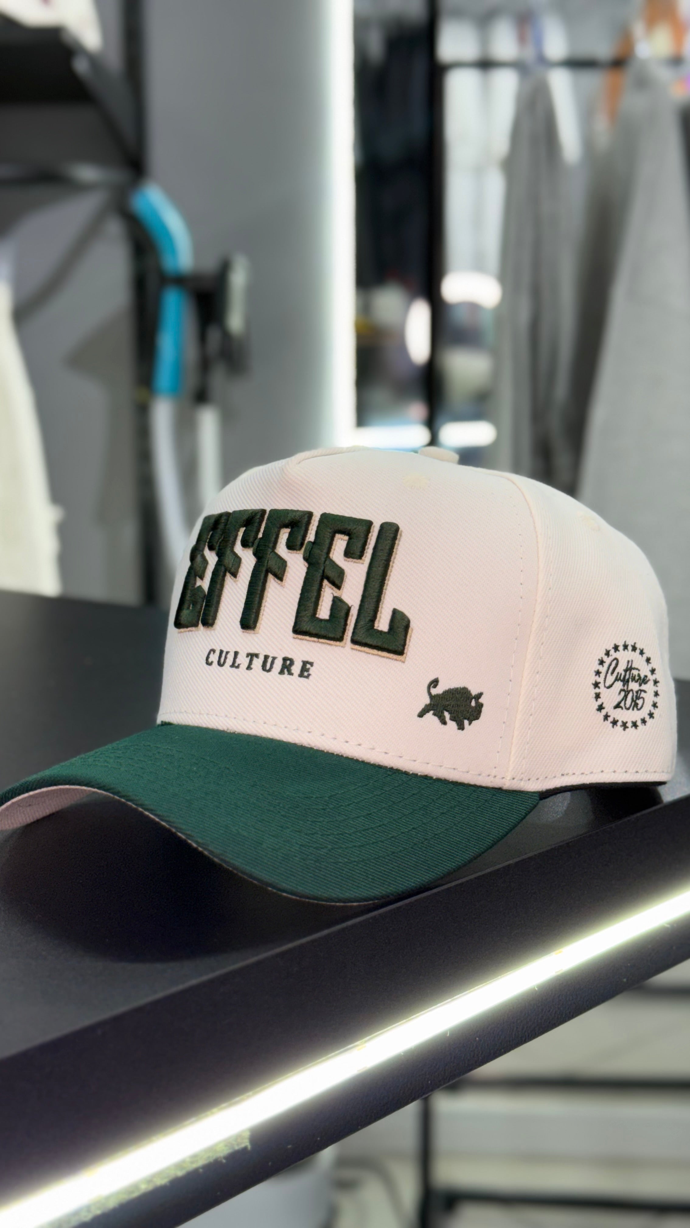 Boné Effel Offwhite/Verde