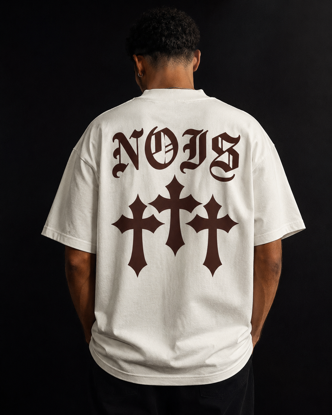 Camiseta Oversized Legacy Faith - Offwhite