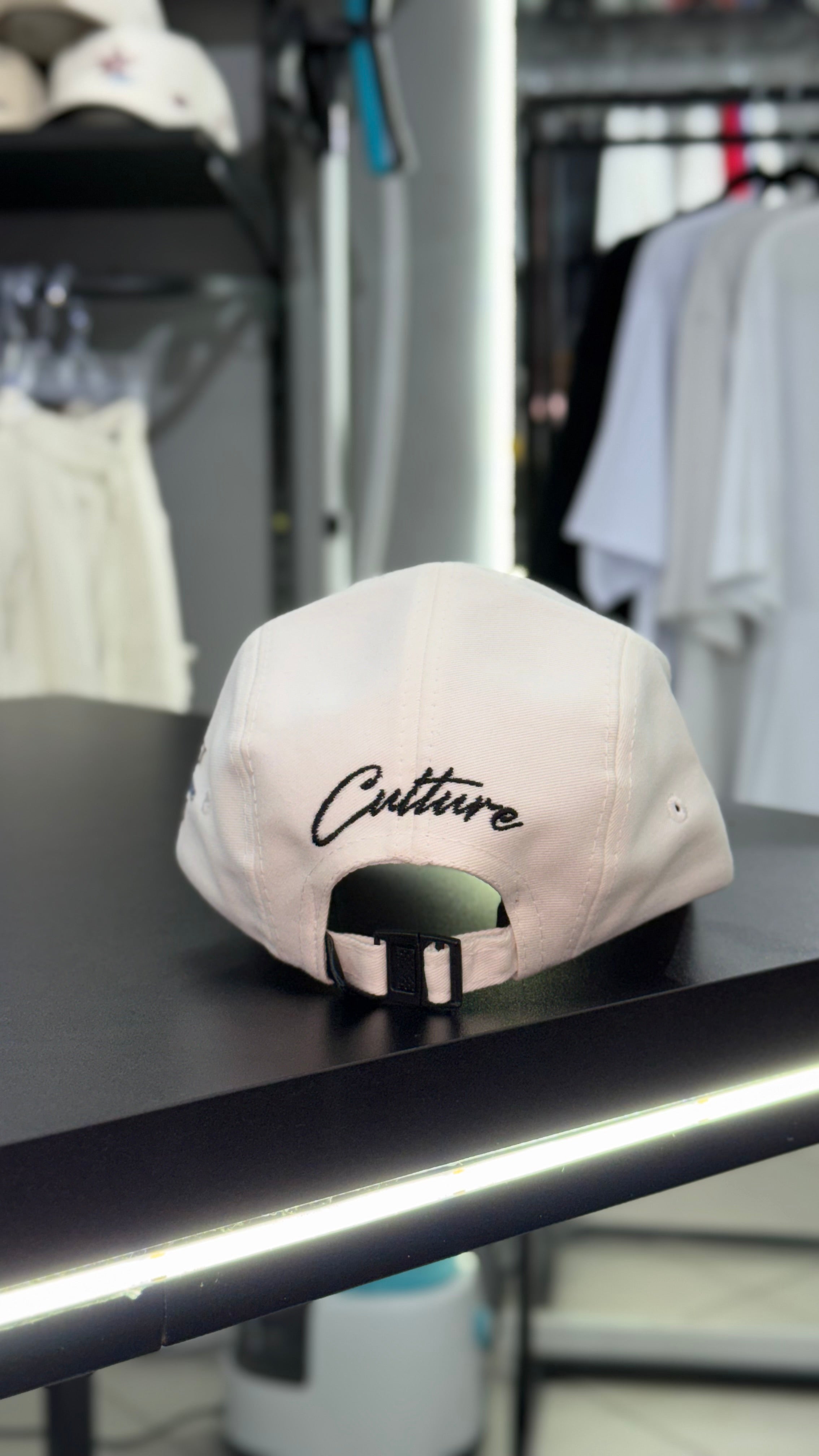 Boné Effel 5 Panel Sarja Branco