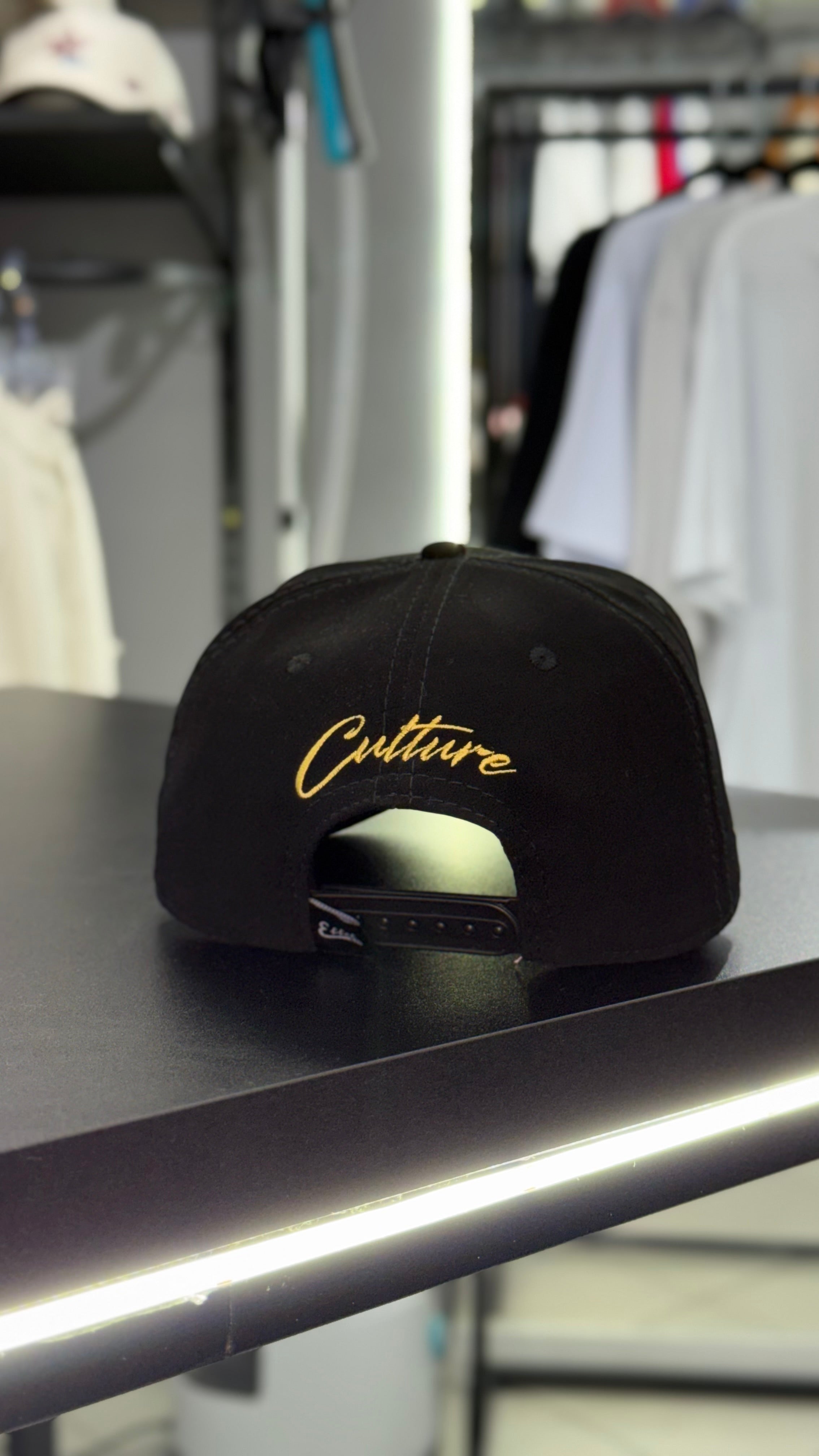 Boné Effel Nobuck Preto•Amarelo