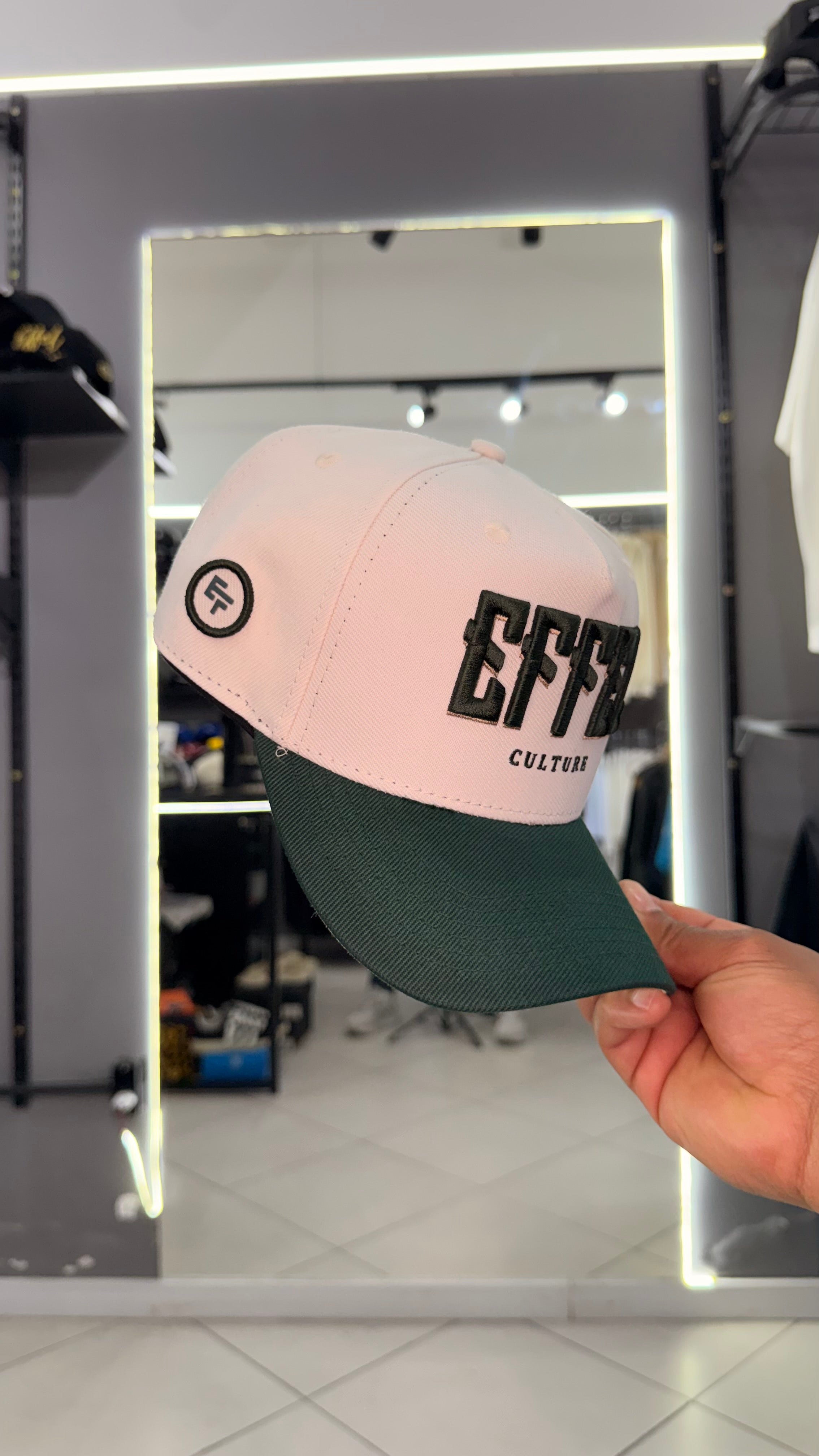 Boné Effel Offwhite/Verde