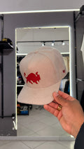 Boné Effel Bege/Vermelho
