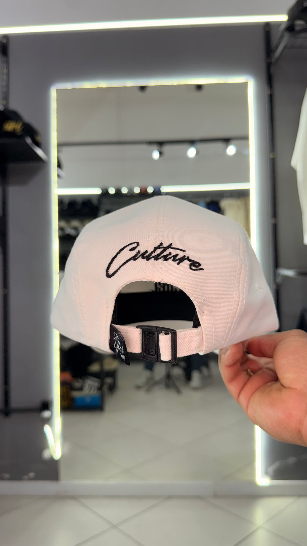 Boné Effel 5 Panel Sarja Branco