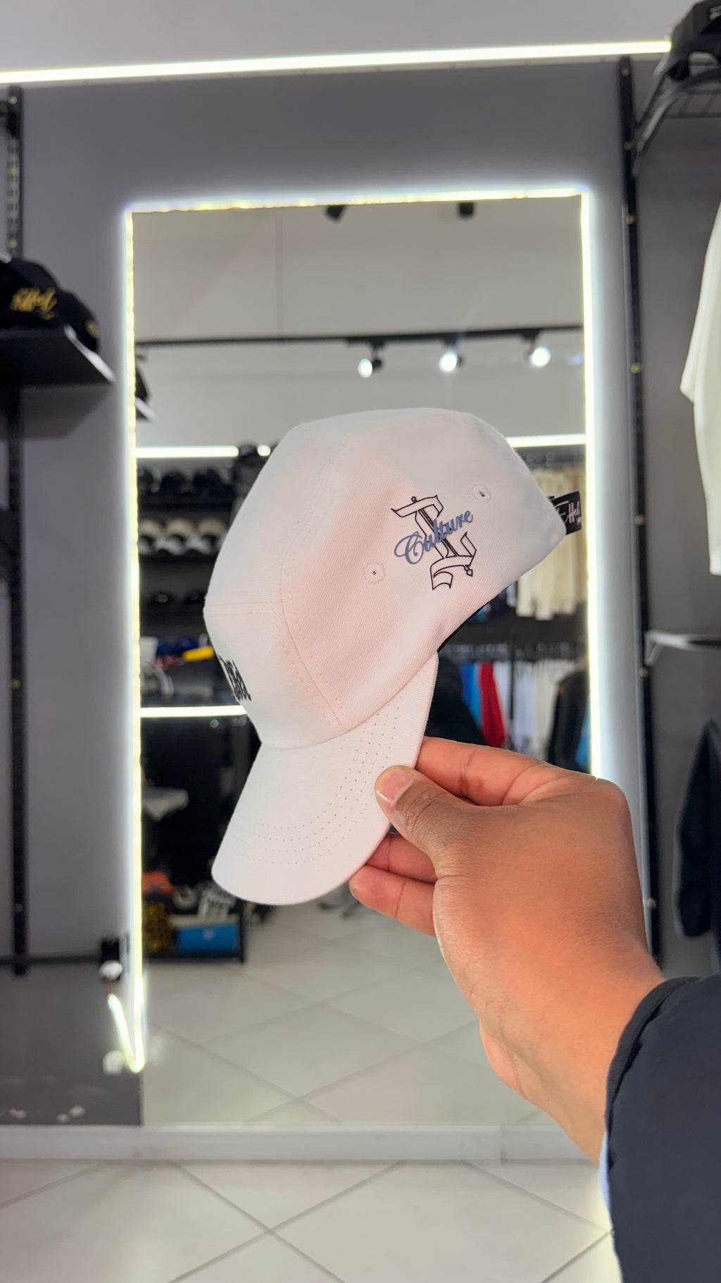 Boné Effel 5 Panel Sarja Branco