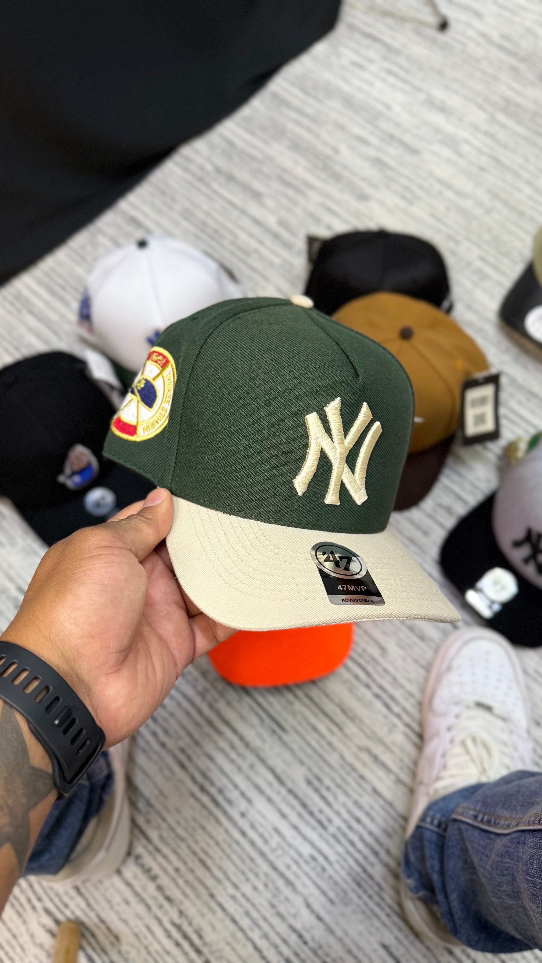 Boné #Yankees (Verde/Offwhite)